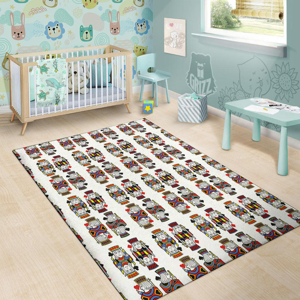 Playing Cards Four Jacks Print Pattern Floor Mat-grizzshop