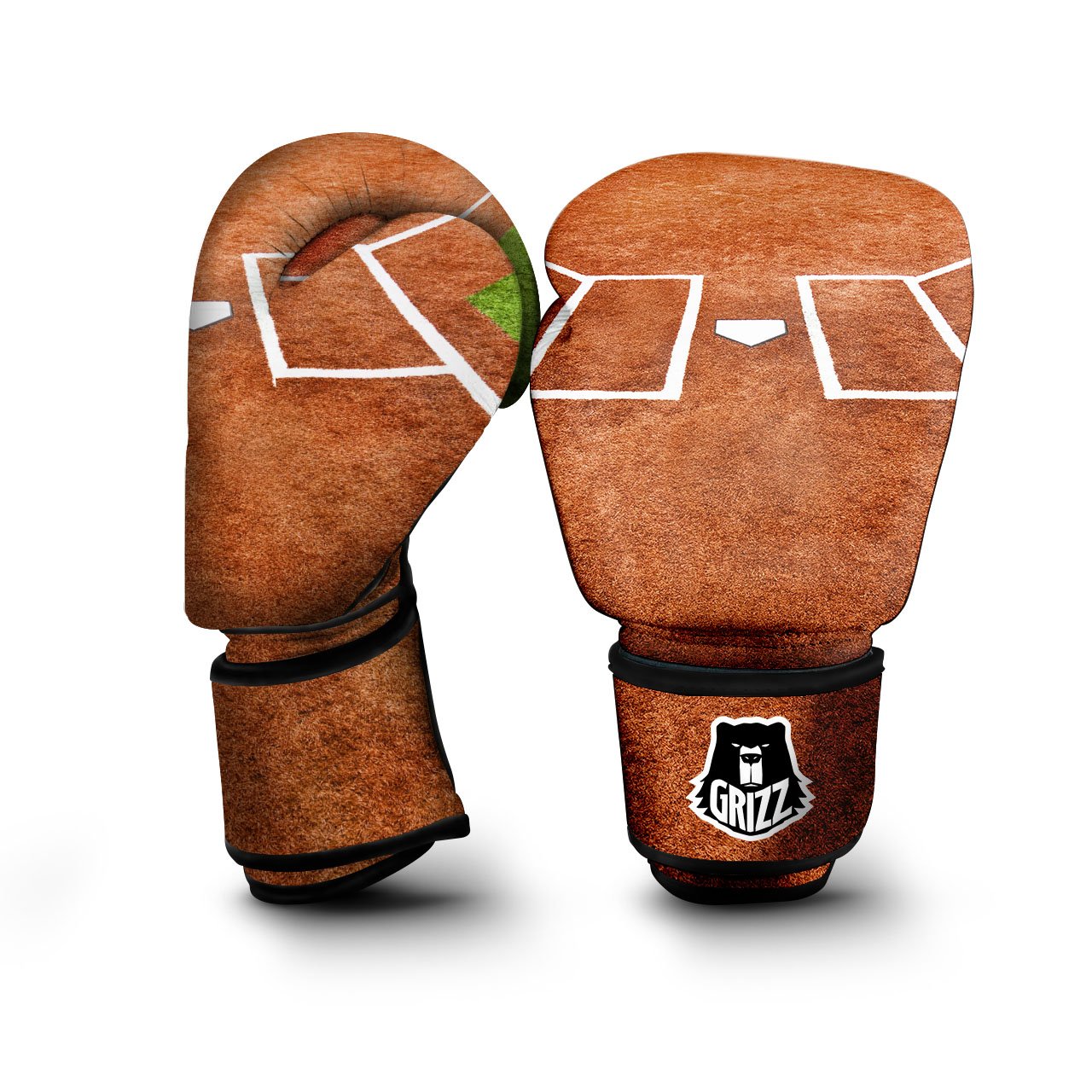 Playing Field Softball Print Boxing Gloves-grizzshop