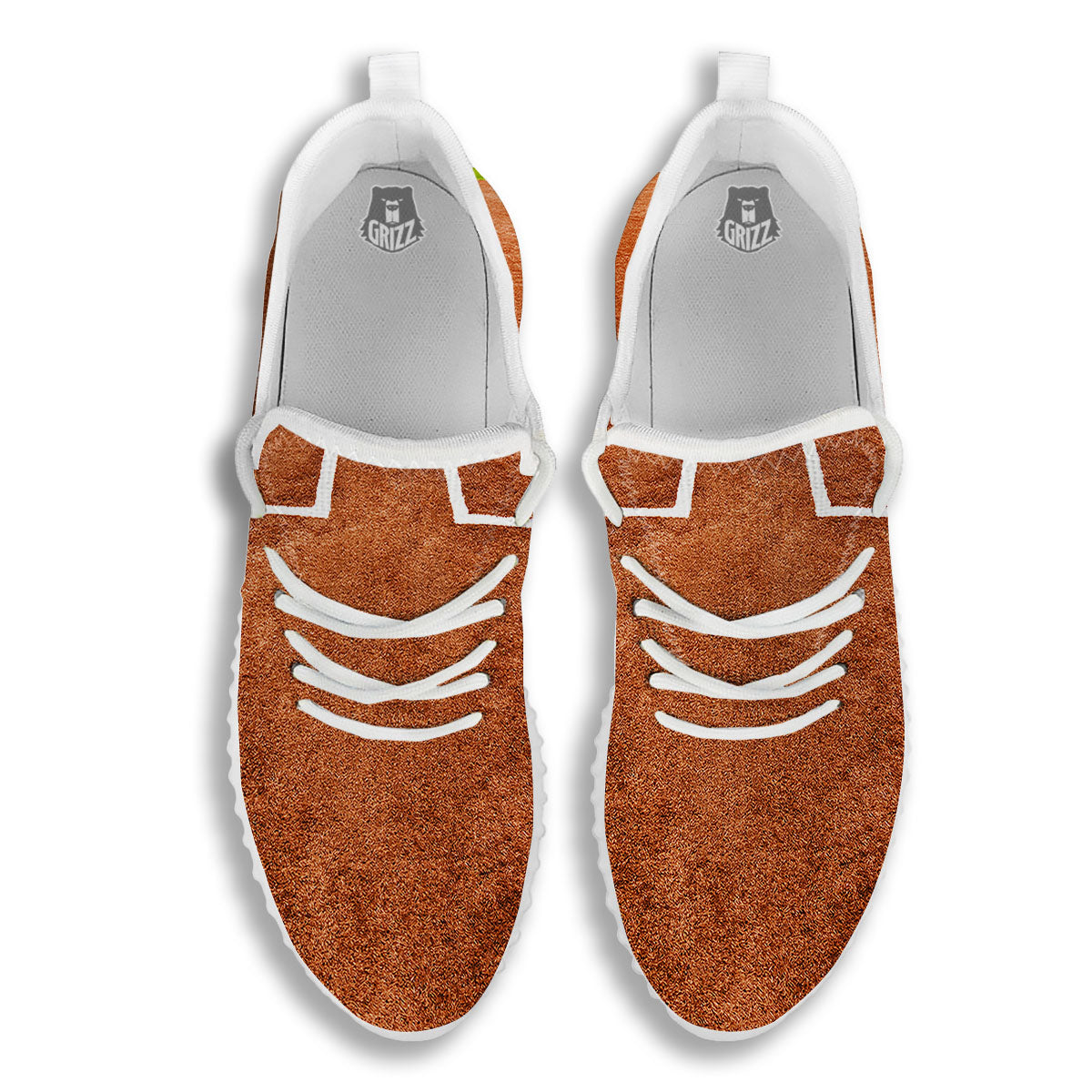 Playing Field Softball Print White Walking Shoes-grizzshop