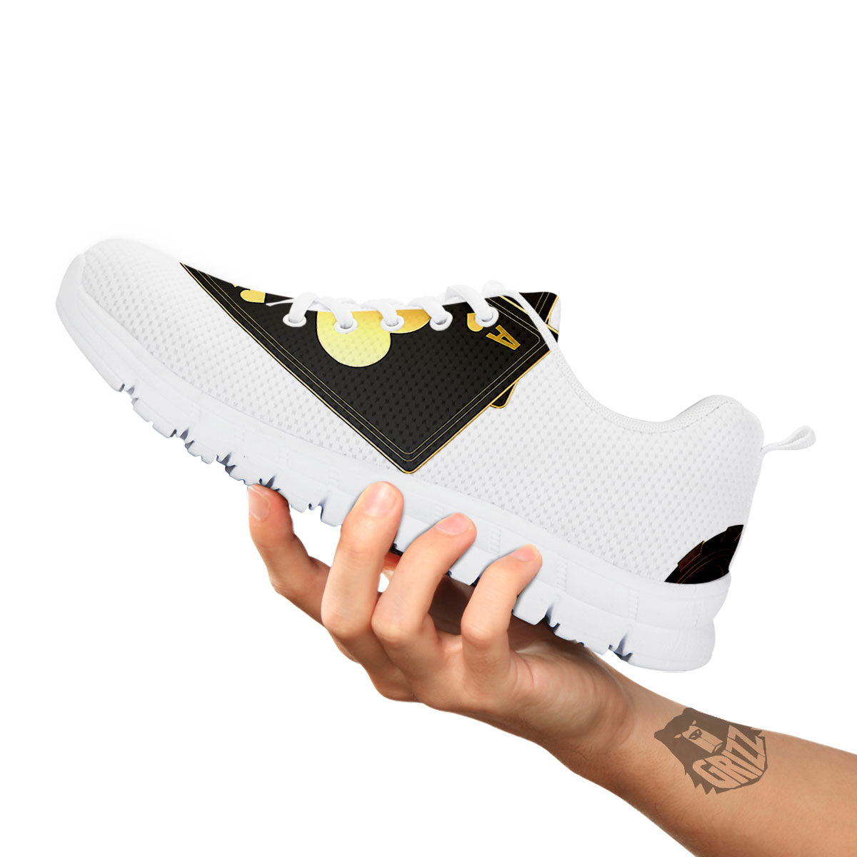 Poker Cards Print White Sneaker-grizzshop