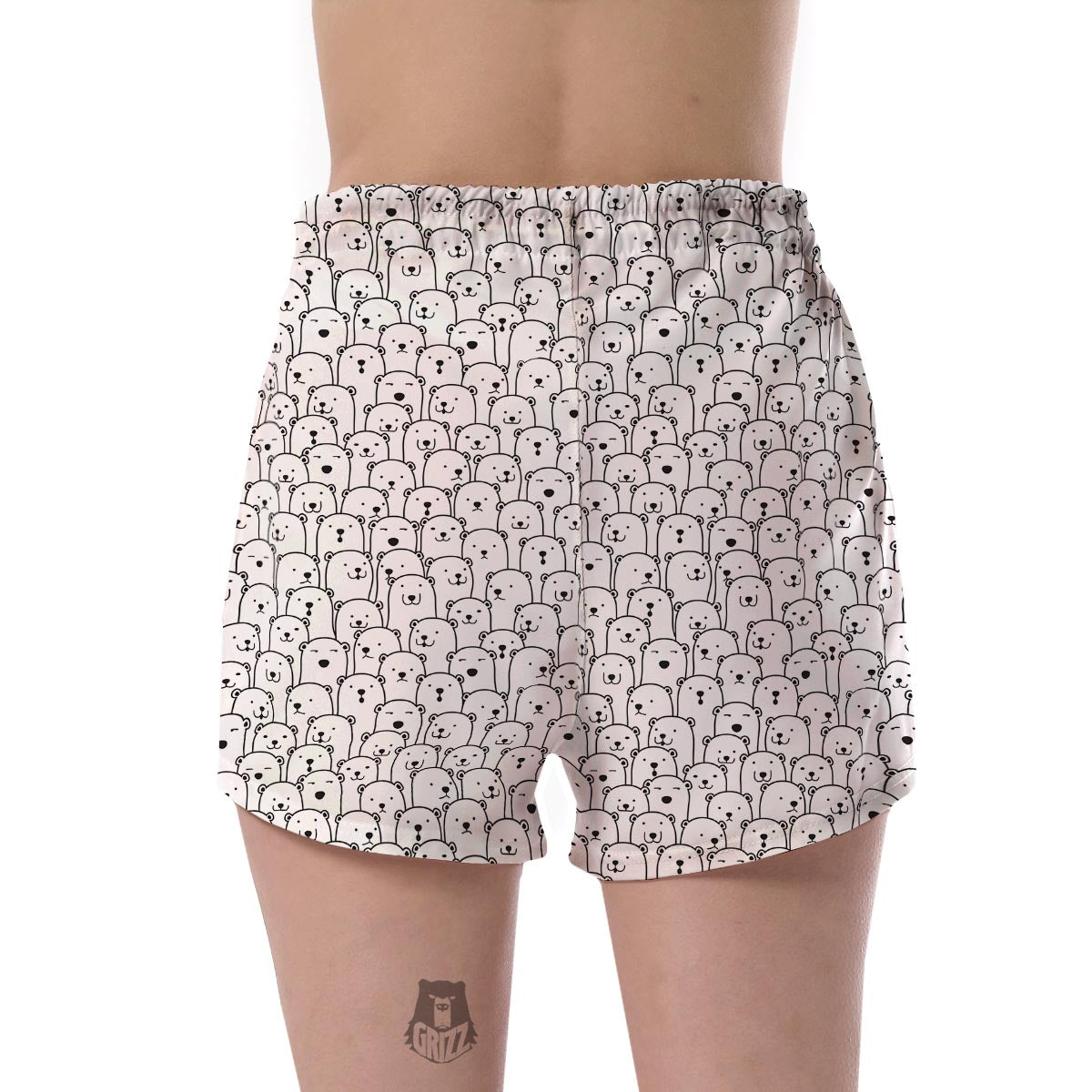Polar Bear Print Pattern Women's Shorts-grizzshop