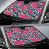 Pomegranate Floral Pattern Print Car Sun Shade-grizzshop