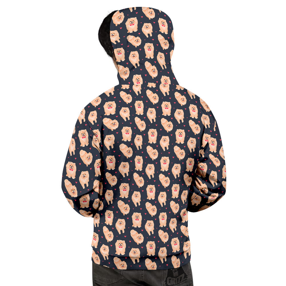 Pomeranian Cute Print Pattern Men's Hoodie-grizzshop