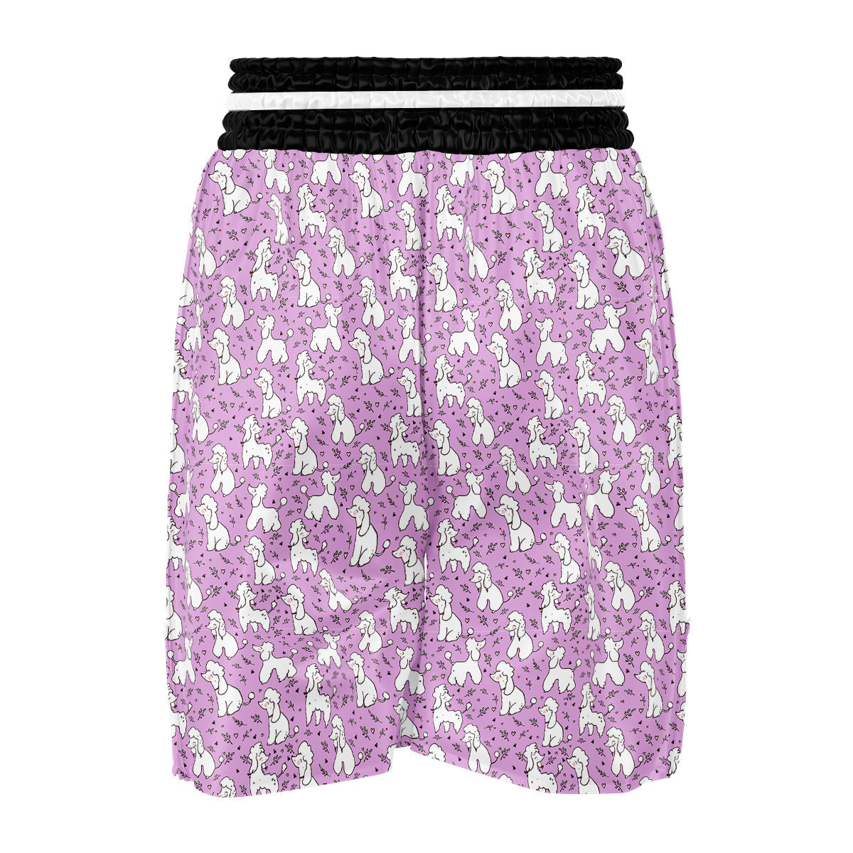 Poodle Cute Print Pattern Boxing Shorts-grizzshop