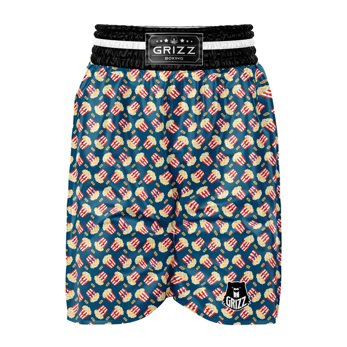 Popcorn Box Cute Print Pattern Boxing Shorts-grizzshop