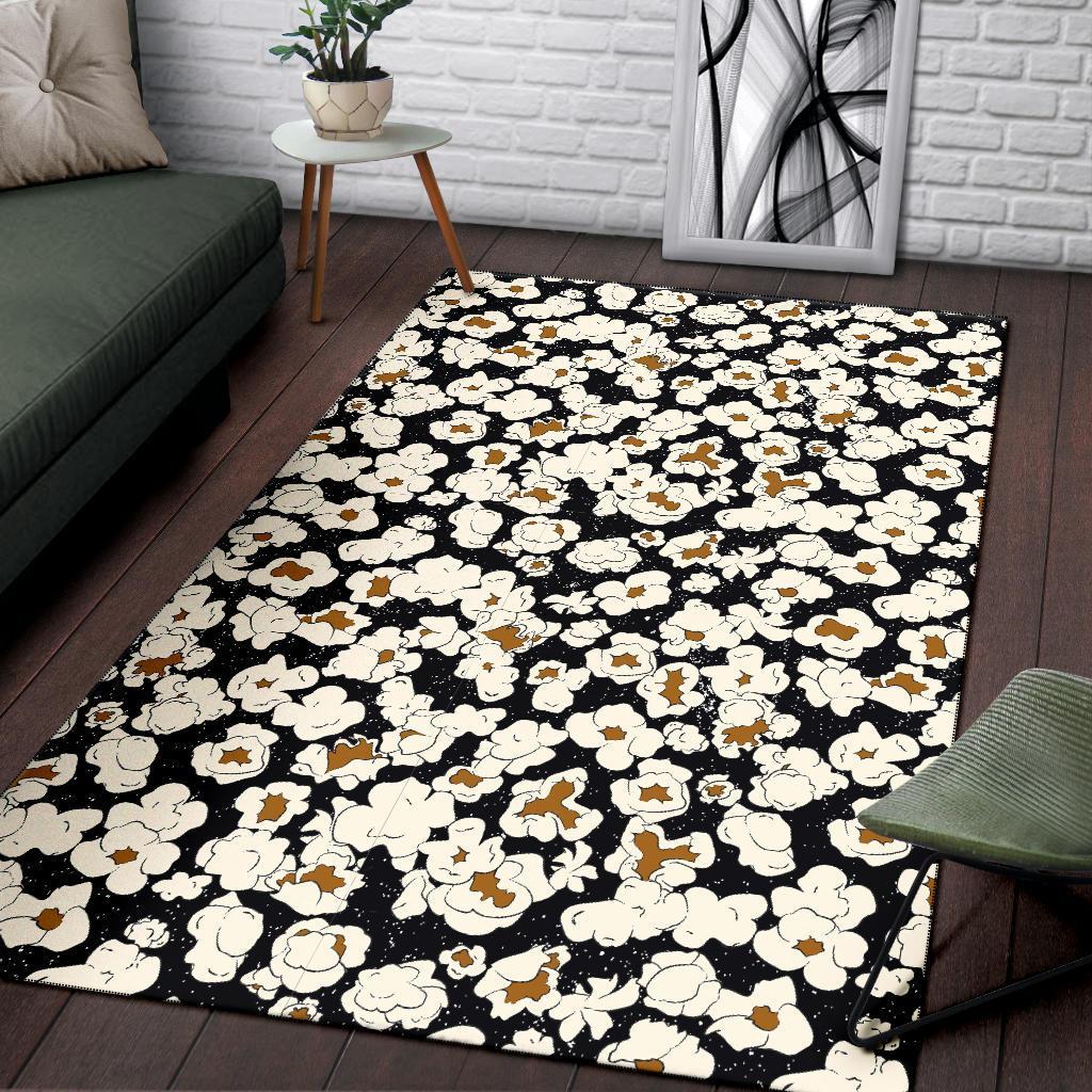 Popcorn Pattern Print Floor Mat-grizzshop