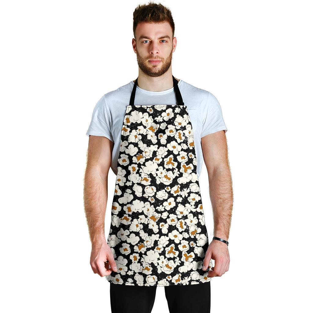 Popcorn Pattern Print Men's Apron-grizzshop