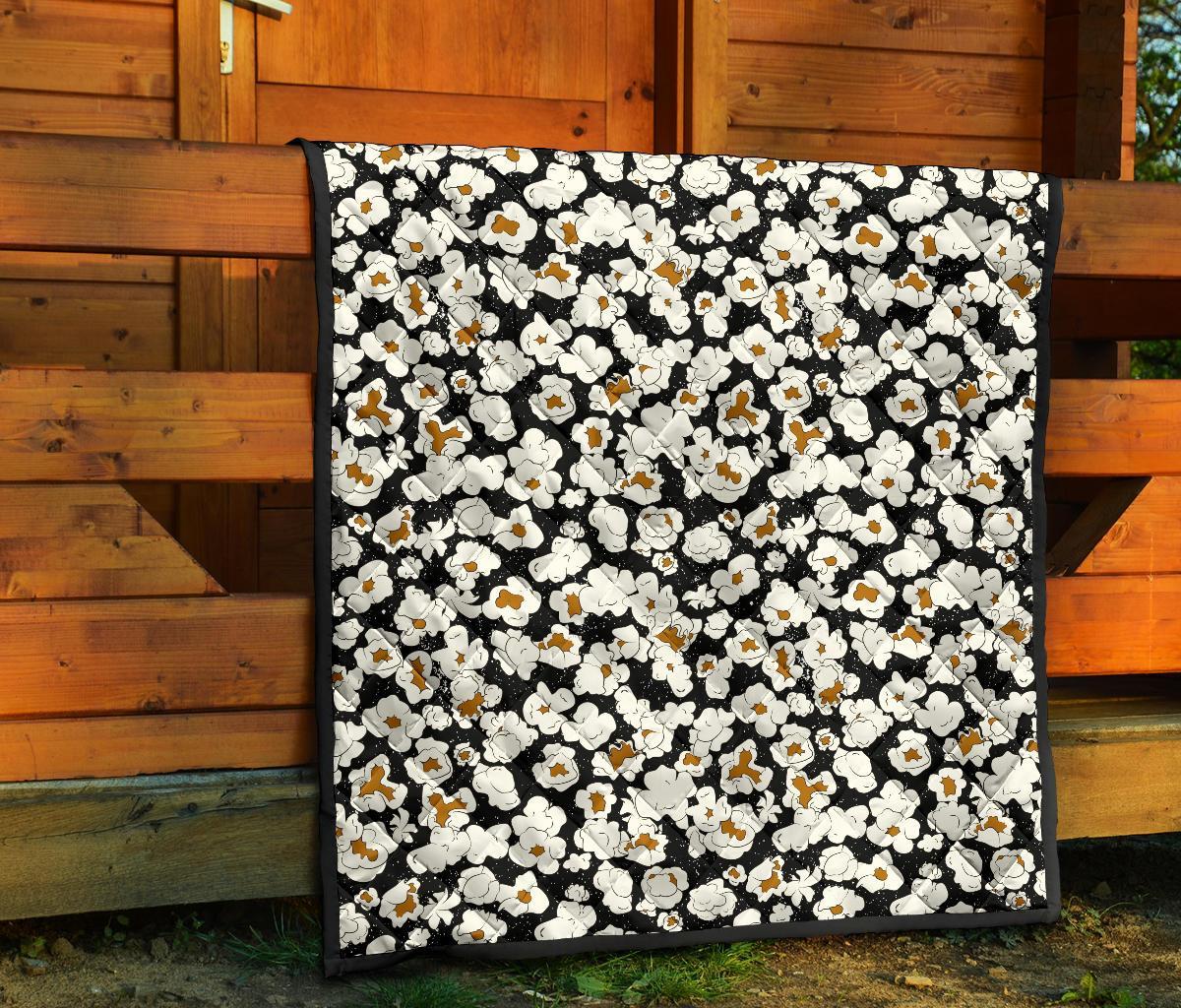 Popcorn Pattern Print Quilt-grizzshop