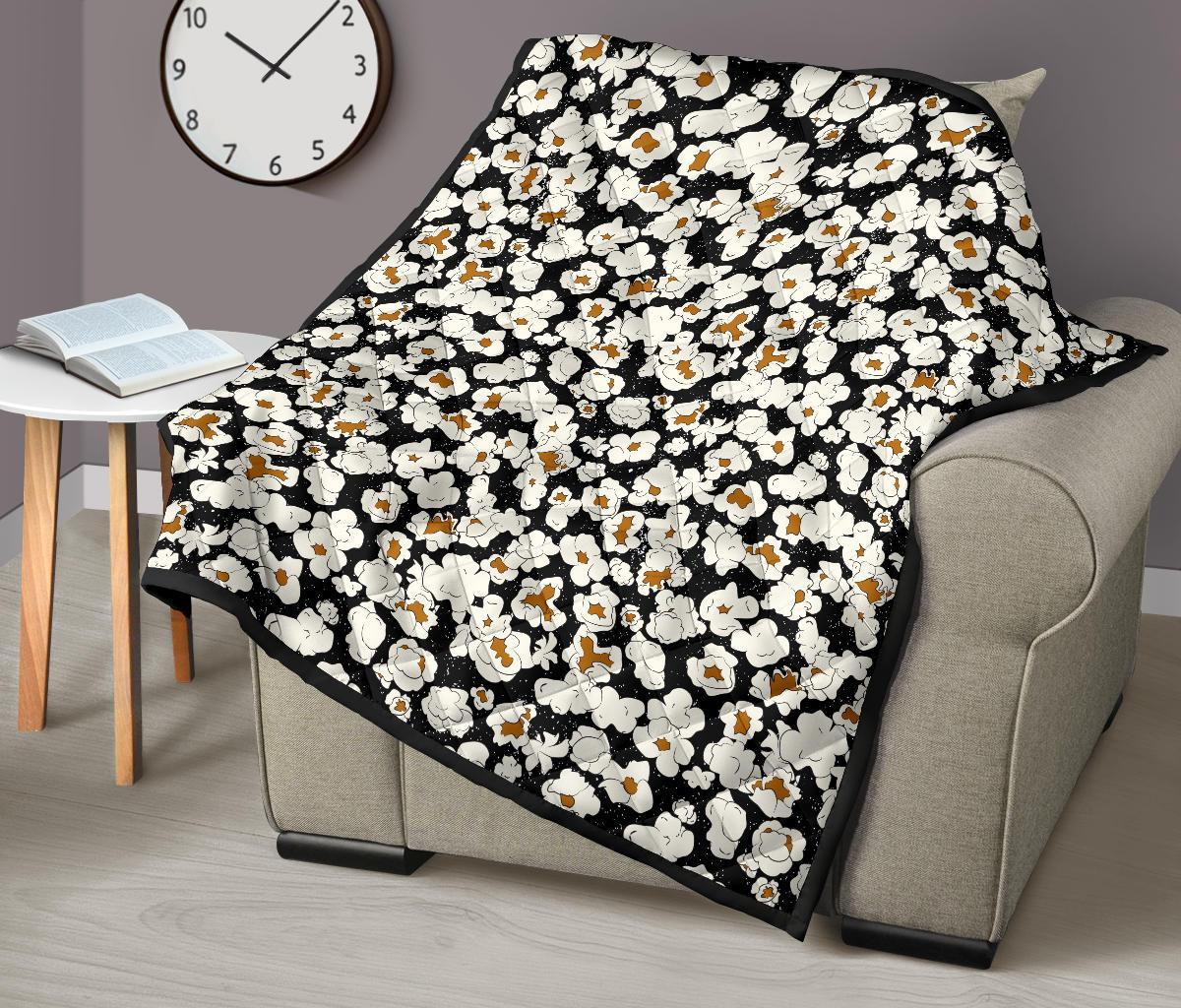 Popcorn Pattern Print Quilt-grizzshop