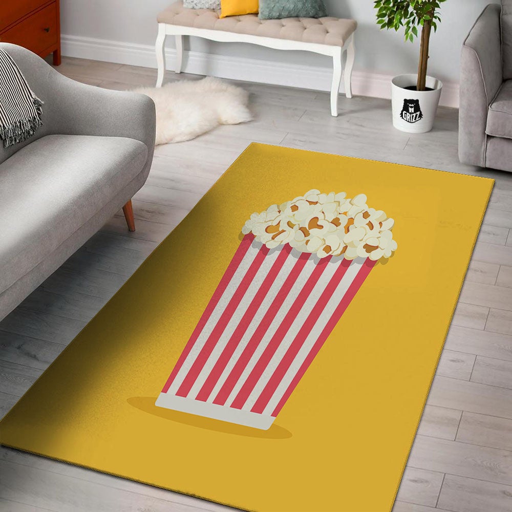 Popcorn Print Floor Mat-grizzshop