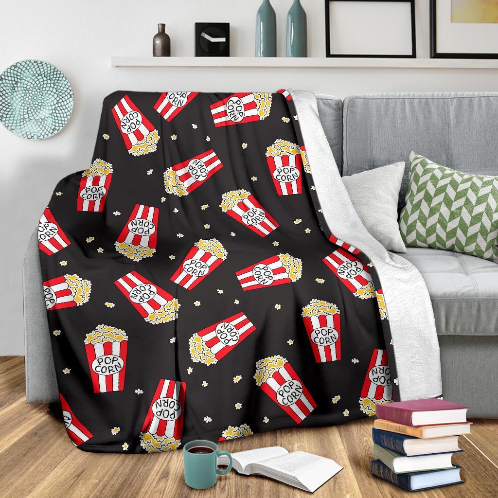 Popcorn Print Pattern Blanket-grizzshop