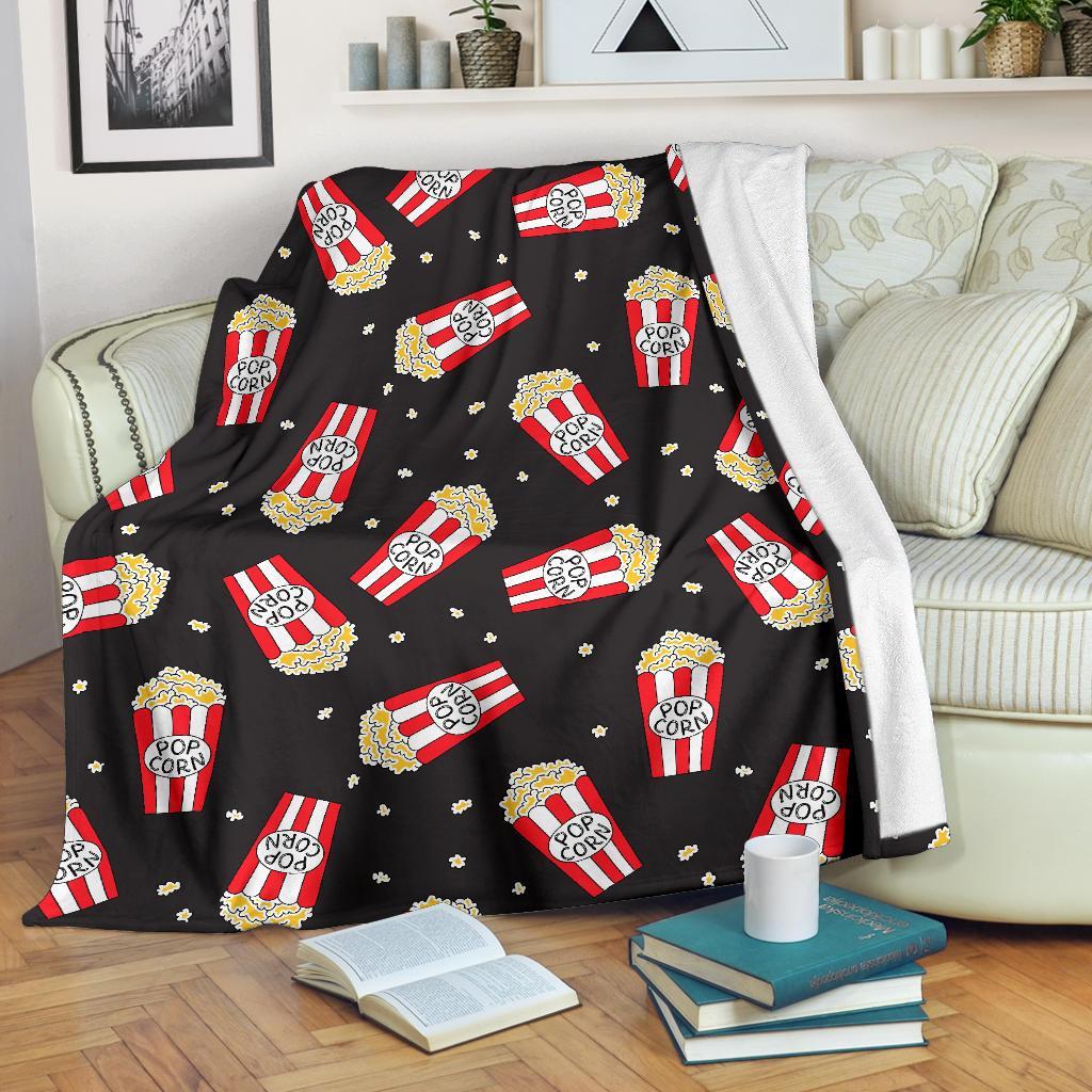 Popcorn Print Pattern Blanket-grizzshop