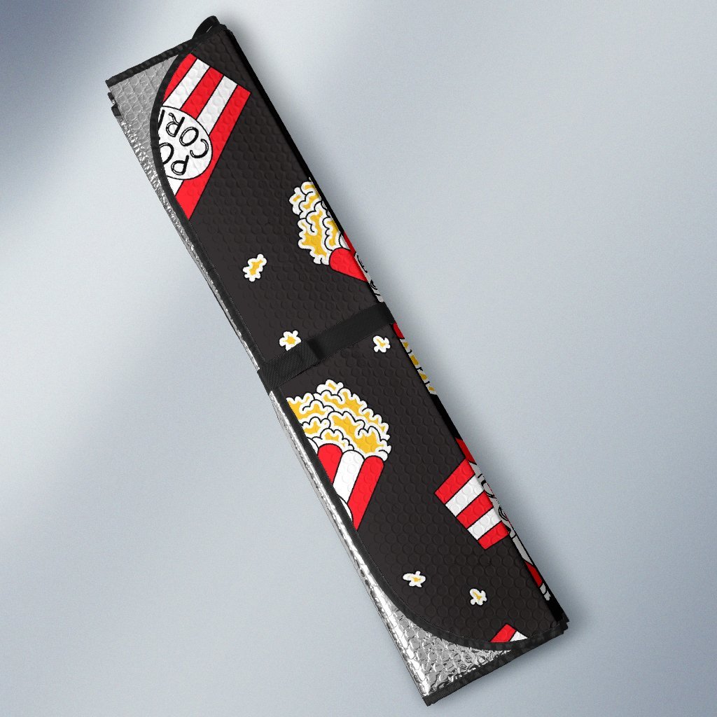 Popcorn Print Pattern Car Sun Shade-grizzshop