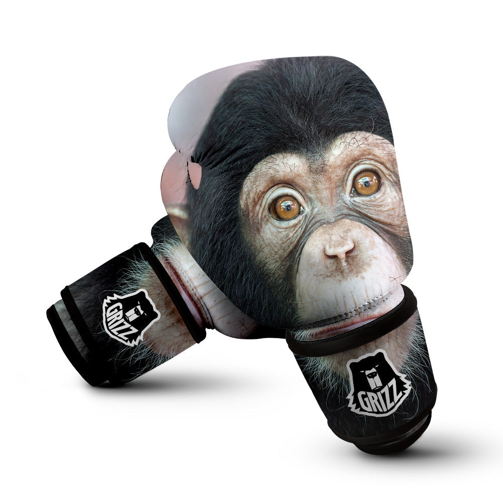 Portrait Chimpanzee Print Boxing Gloves-grizzshop