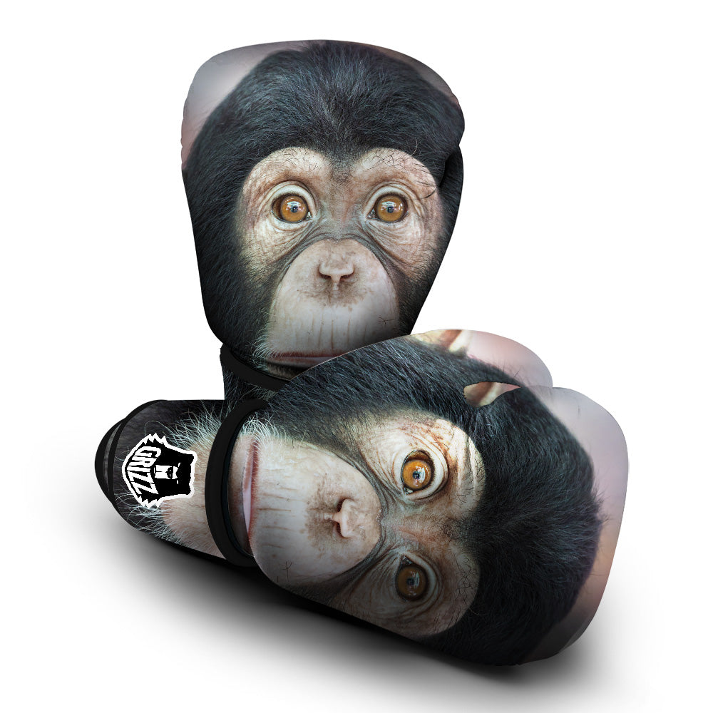Portrait Chimpanzee Print Boxing Gloves-grizzshop