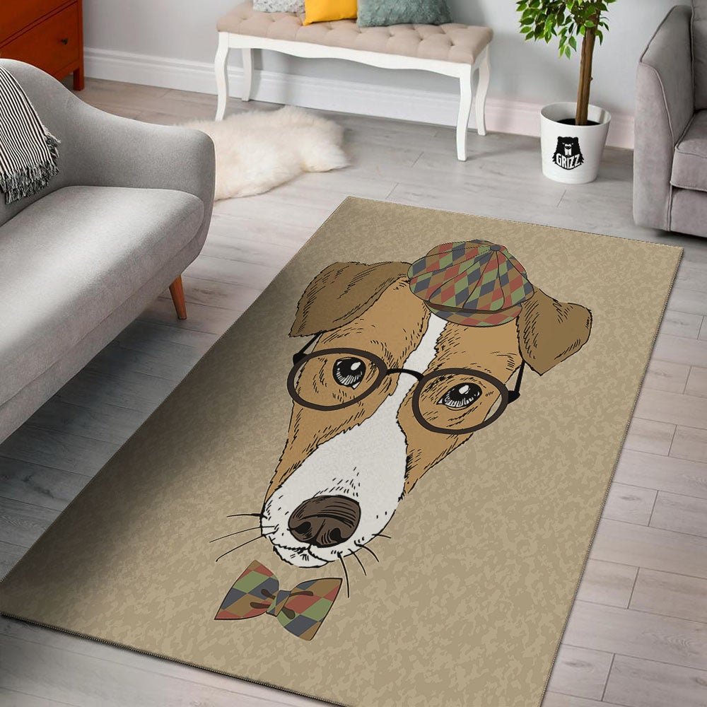 Portrait Jack Russell Terrier Print Floor Mat-grizzshop
