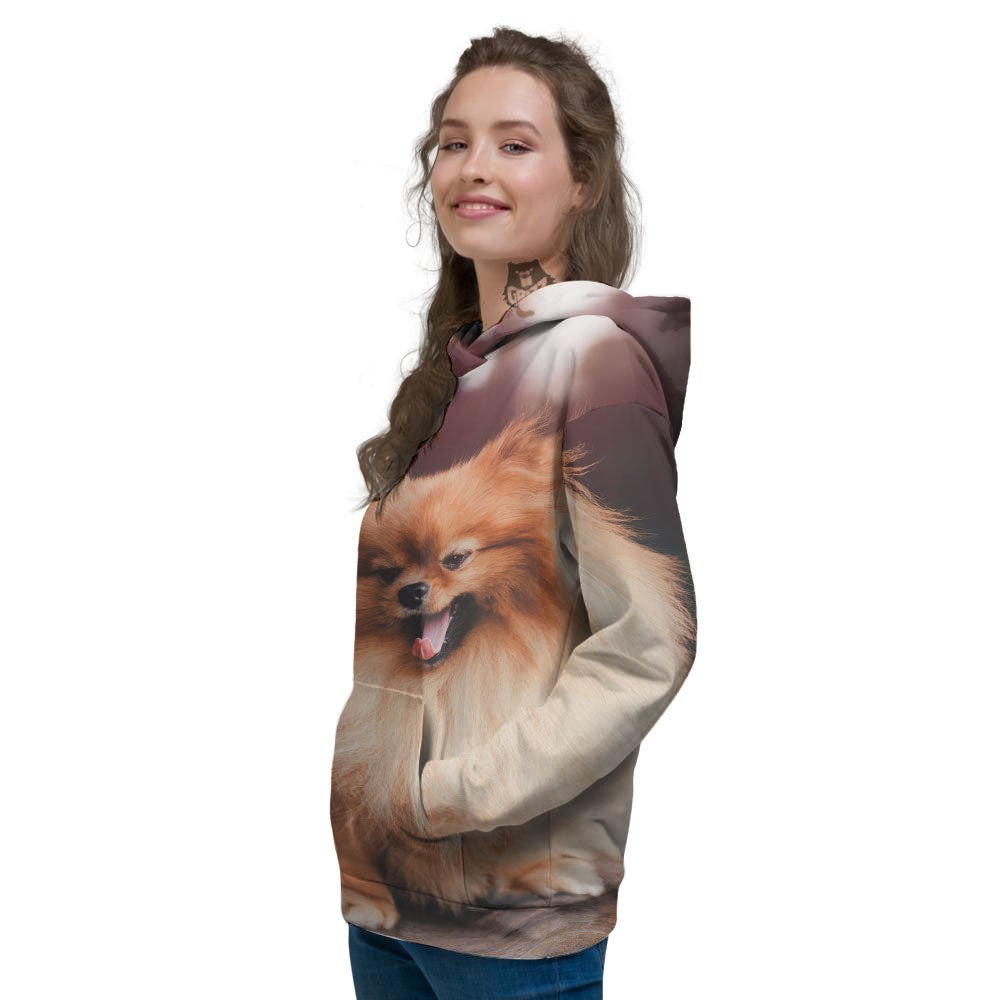 Portrait Vintage Pomeranian Women's Hoodie-grizzshop