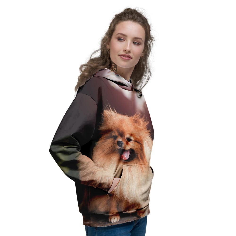 Portrait Vintage Pomeranian Women's Hoodie-grizzshop