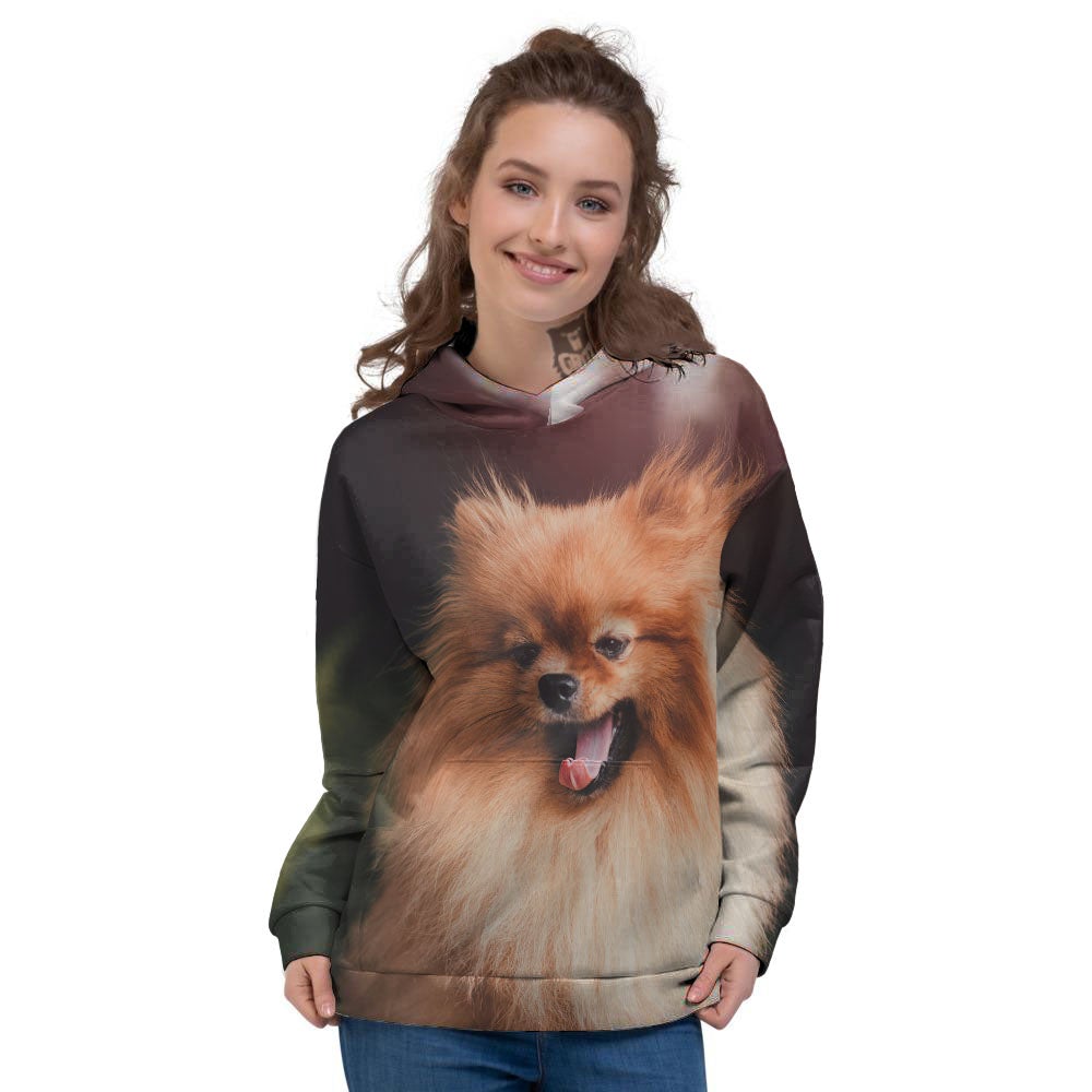 Portrait Vintage Pomeranian Women's Hoodie-grizzshop