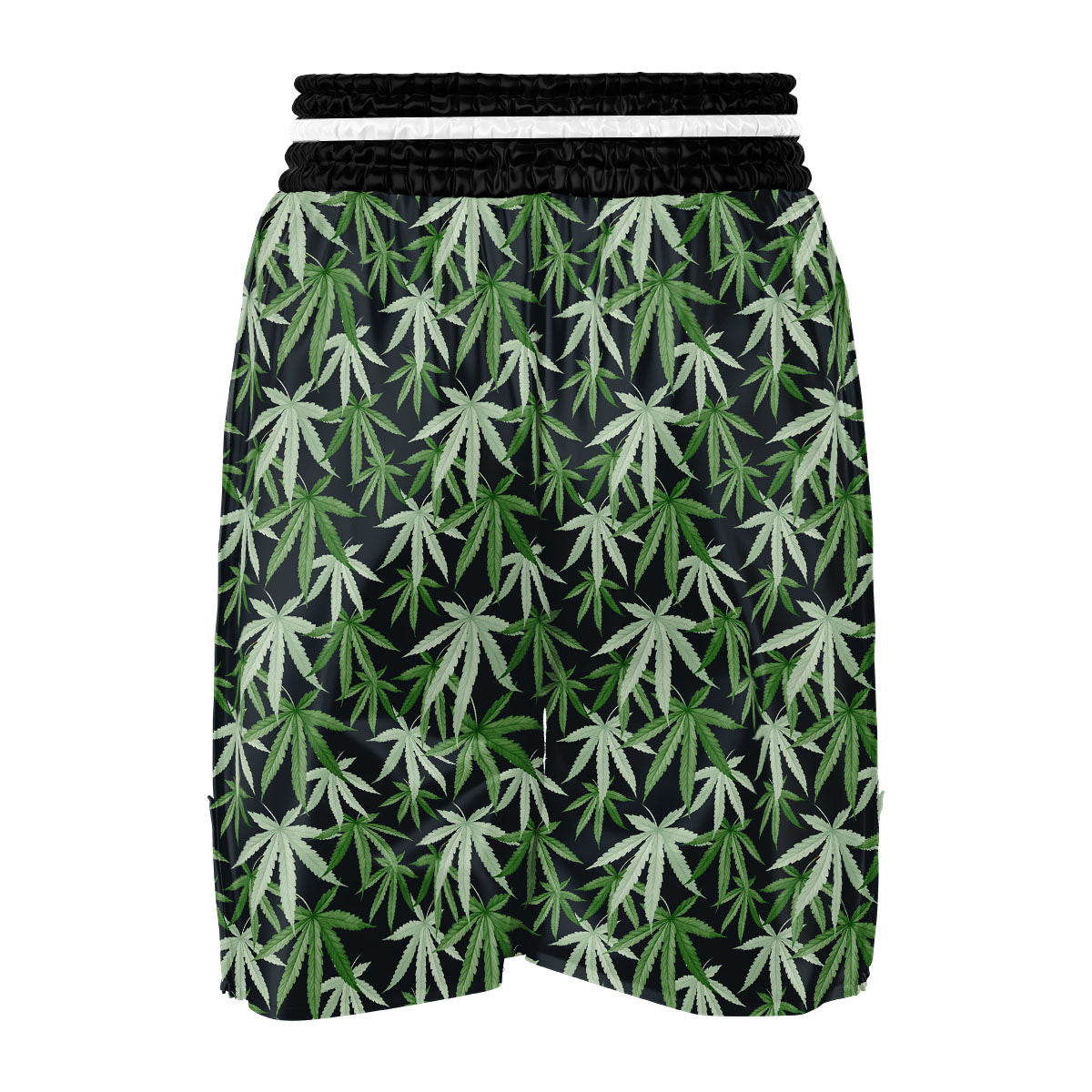 Pot Leaf Green Print Pattern Boxing Shorts-grizzshop