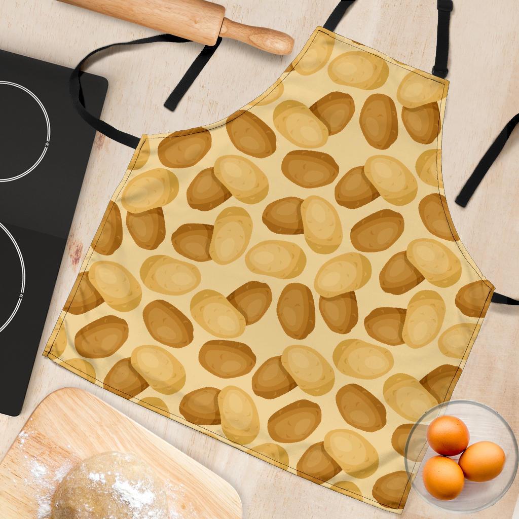 Potato Pattern Print Women's Apron-grizzshop