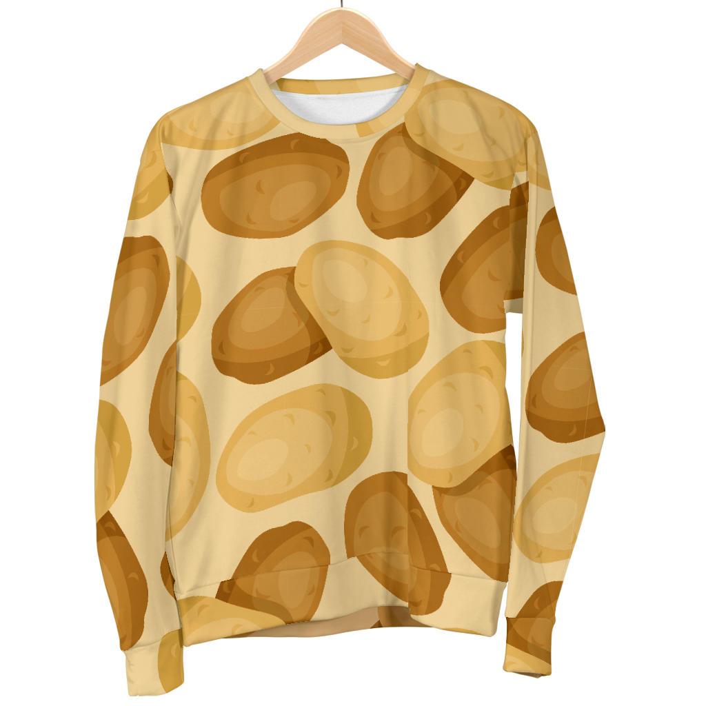 Potato Pattern Print Women's Sweatshirt-grizzshop