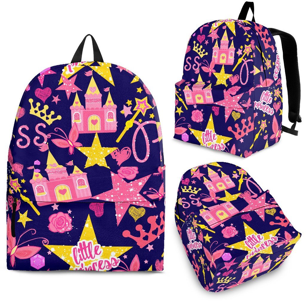 Princess Fairy Pattern Print Backpack-grizzshop