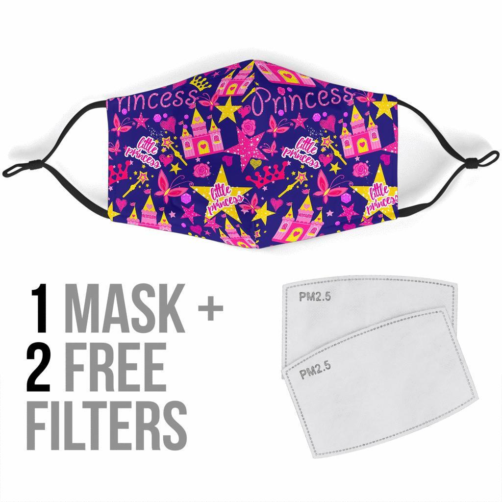 Princess Fairy Pattern Print Face Mask-grizzshop