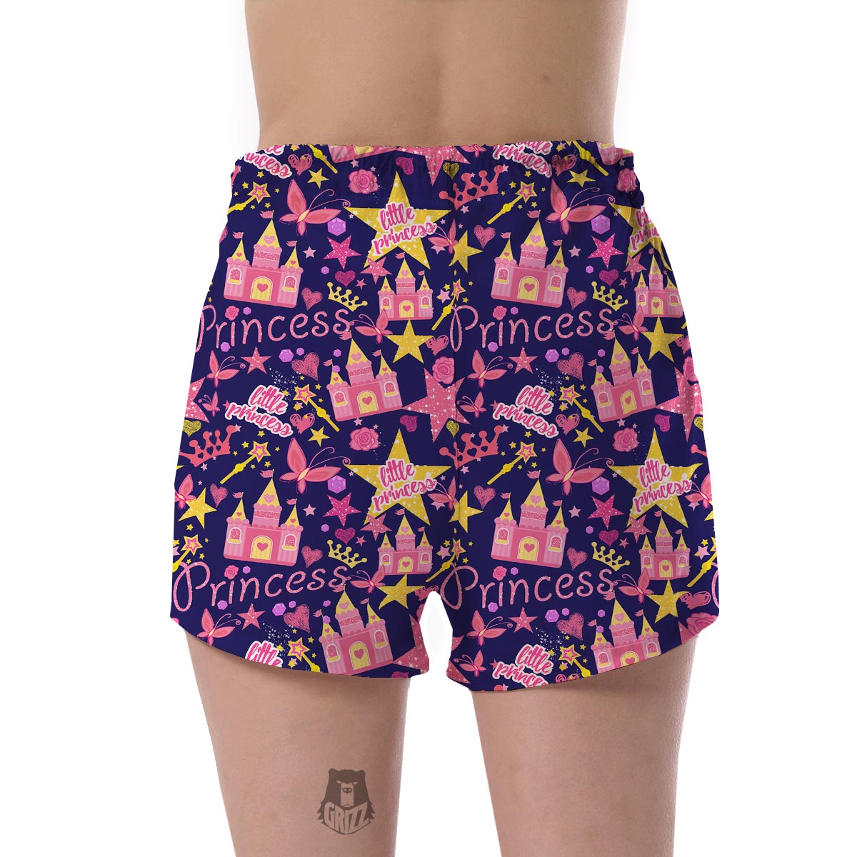 Princess Fairy Pattern Print Women's Shorts-grizzshop