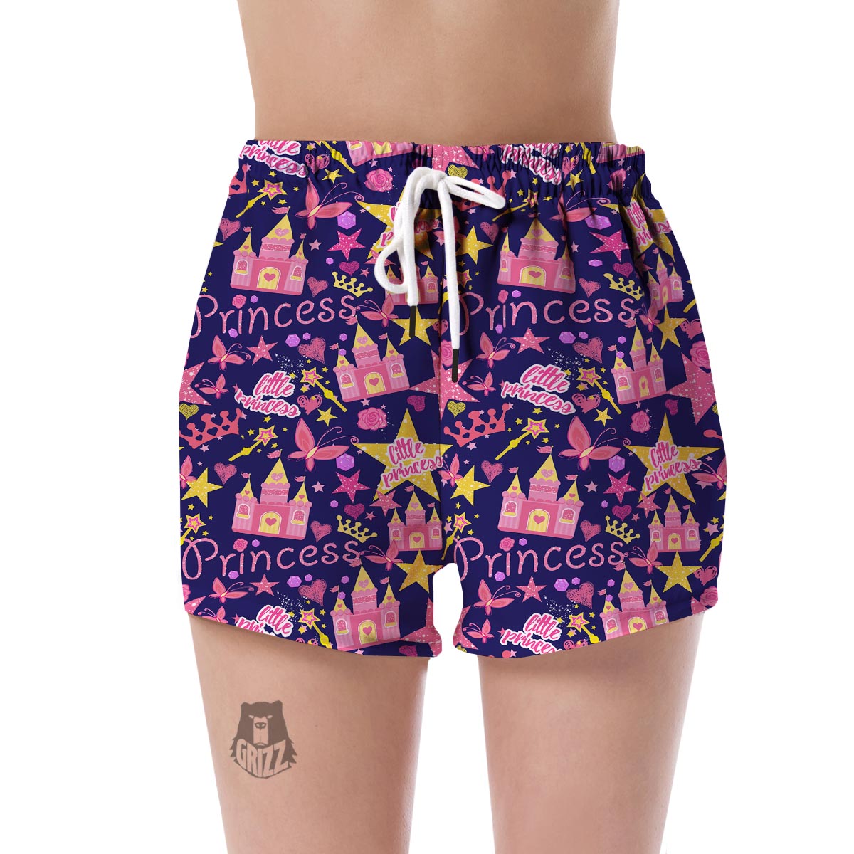 Princess Fairy Pattern Print Women's Shorts-grizzshop