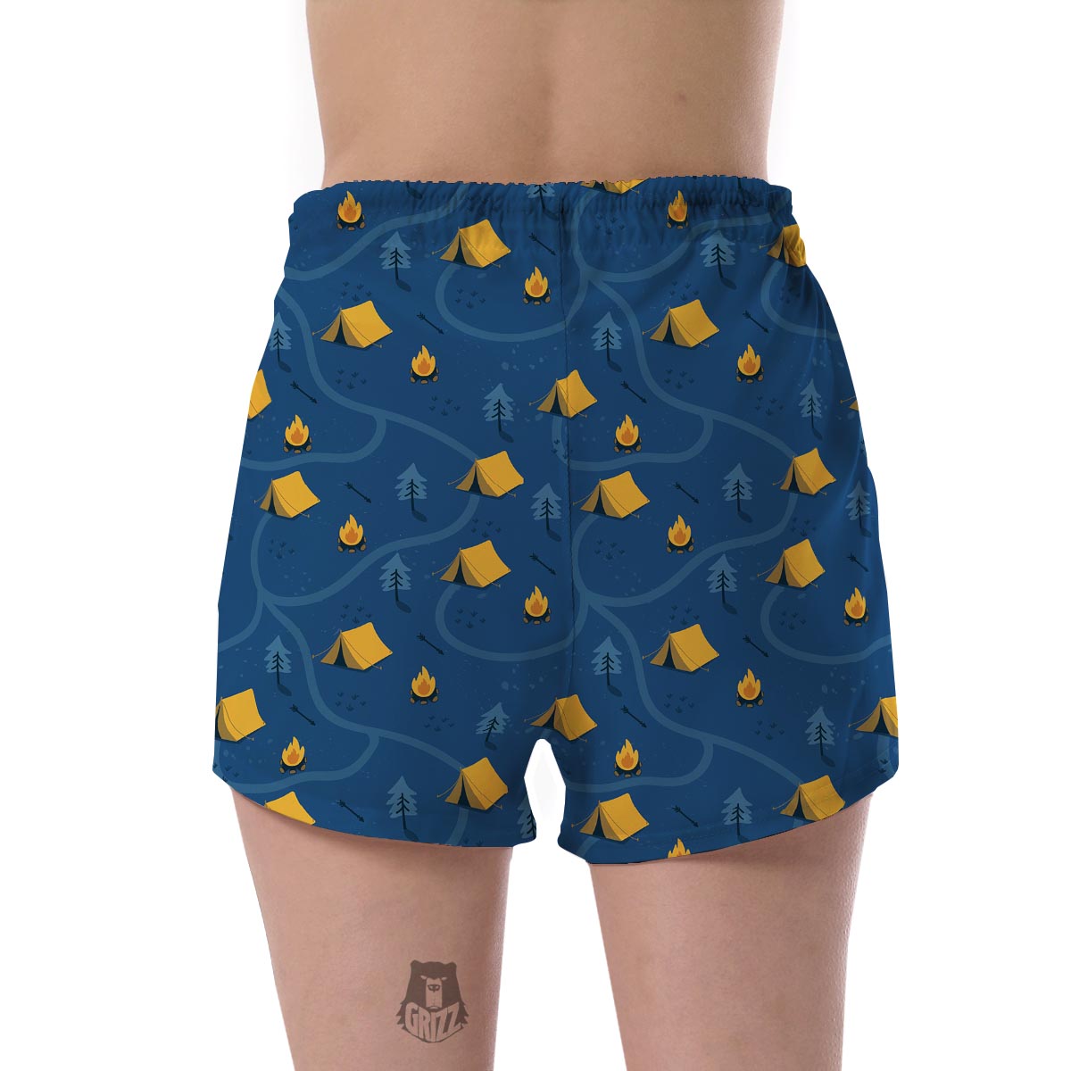 Print Camper Pattern Women's Shorts-grizzshop