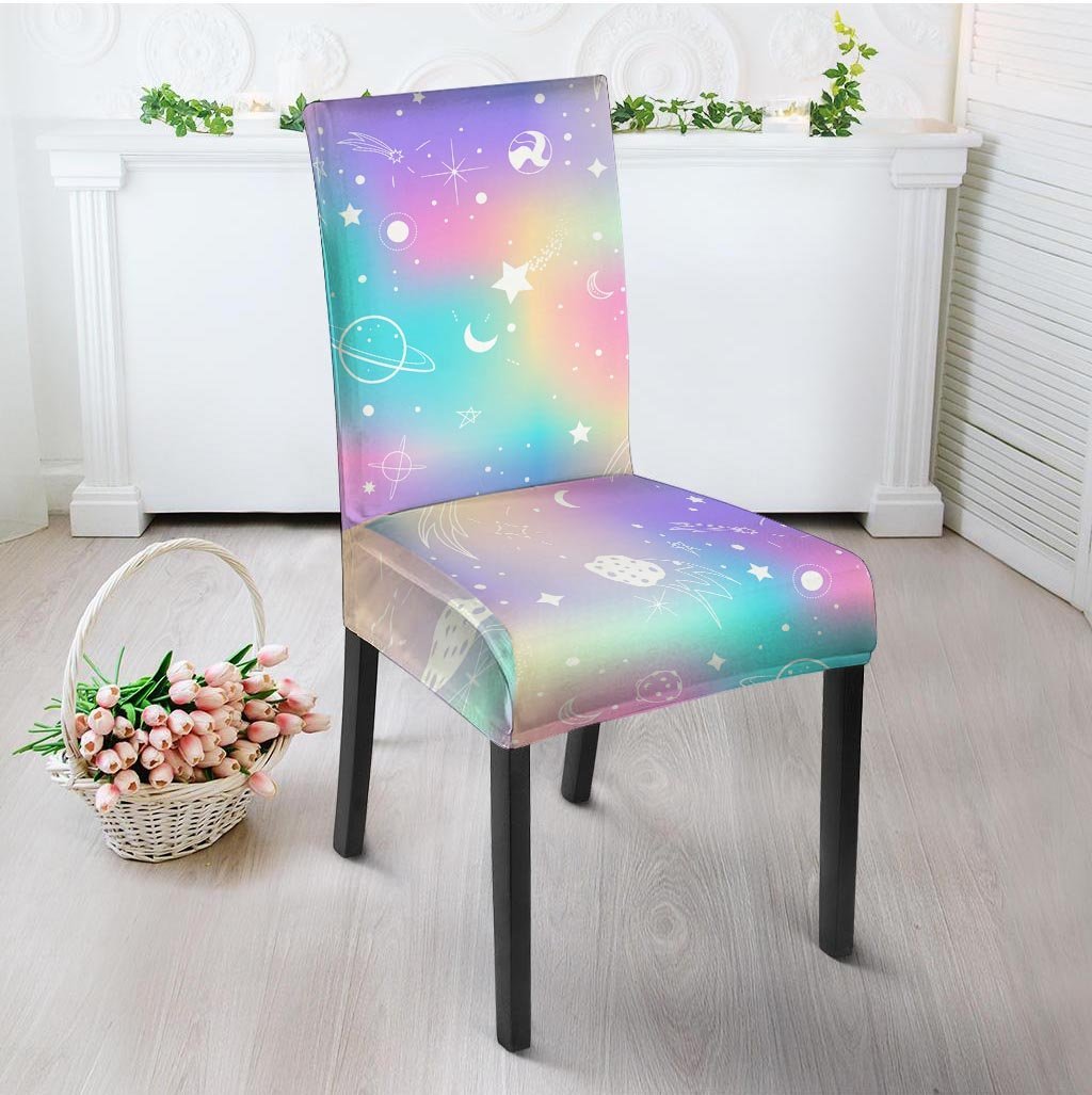 Print Holographic Chair Cover-grizzshop