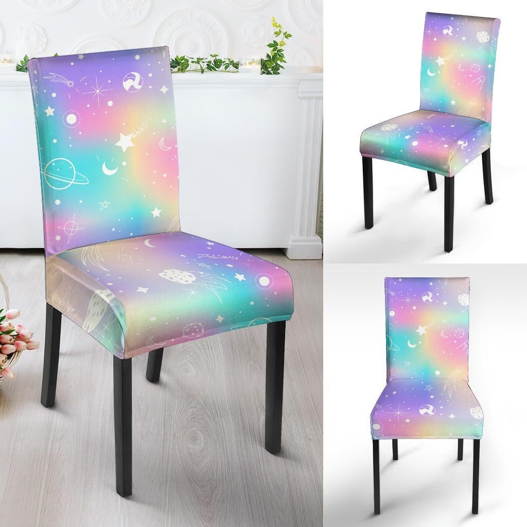 Print Holographic Chair Cover-grizzshop