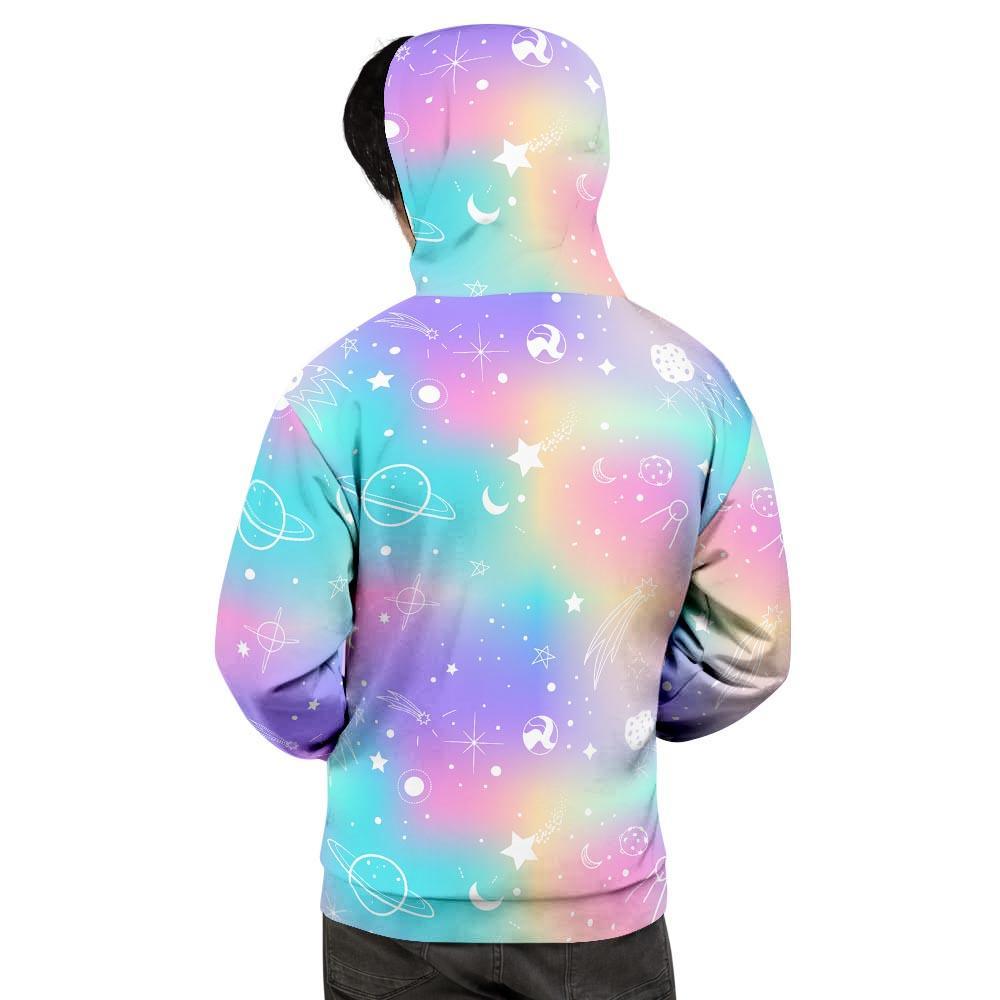 Print Holographic Men's Hoodie-grizzshop