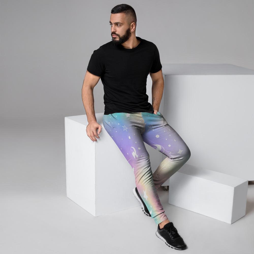 Print Holographic Men's Joggers-grizzshop