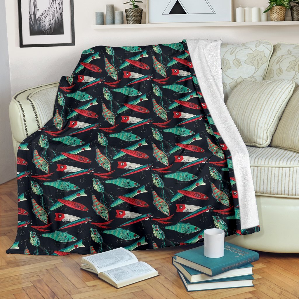 Print Pattern Bass Fishing Bait Blanket-grizzshop