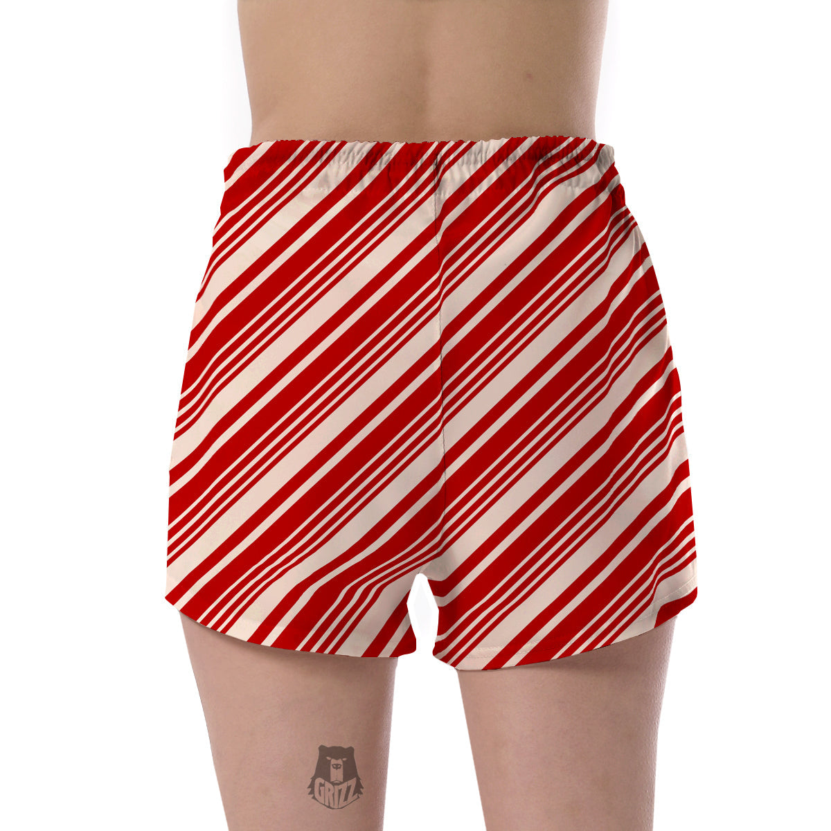 Print Pattern Cady Cane Women's Shorts-grizzshop