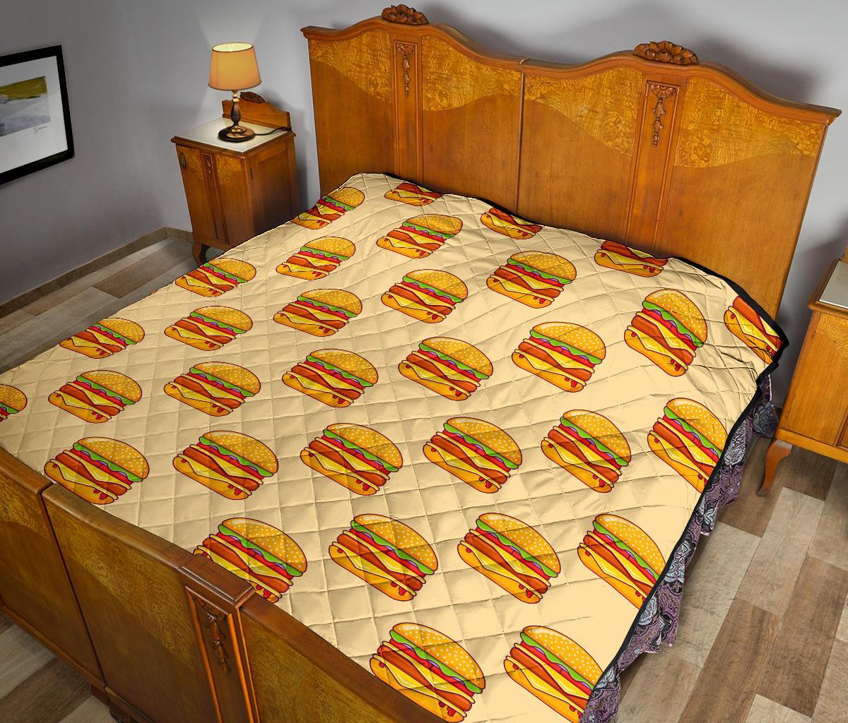 Print Pattern Hamburger Quilt-grizzshop