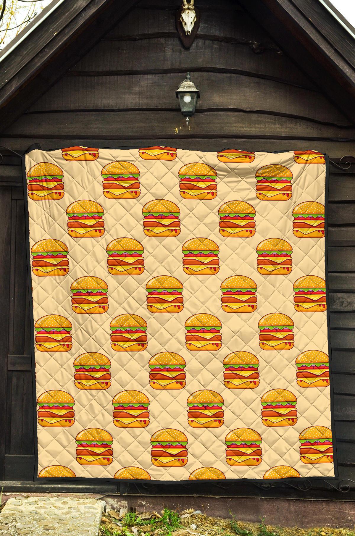 Print Pattern Hamburger Quilt-grizzshop
