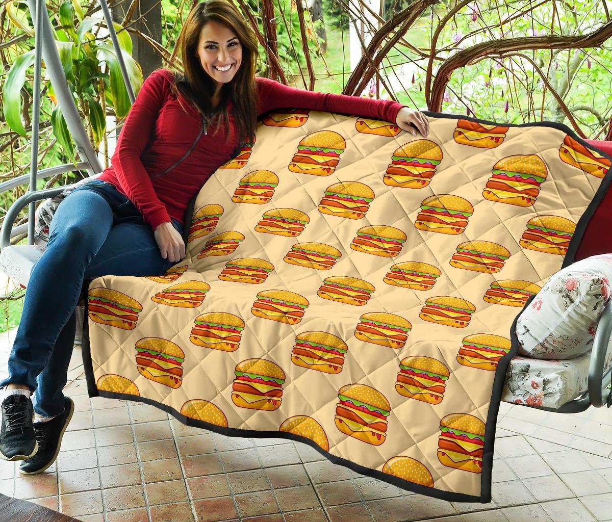 Print Pattern Hamburger Quilt-grizzshop