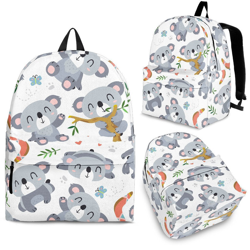 Print Pattern Koala Backpack-grizzshop