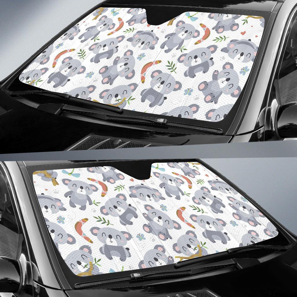 Print Pattern Koala Car Sun Shade-grizzshop