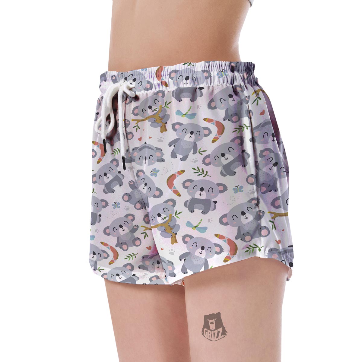 Print Pattern Koala Women's Shorts-grizzshop