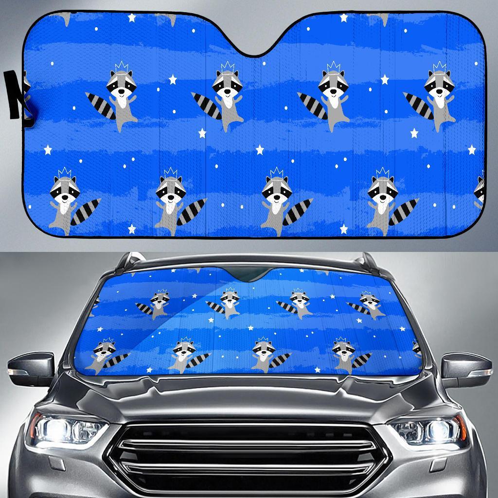 Print Pattern Raccoon Car Sun Shade-grizzshop