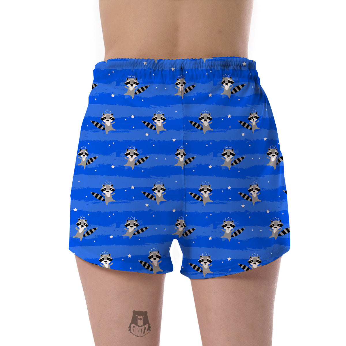 Print Pattern Raccoon Women's Shorts-grizzshop