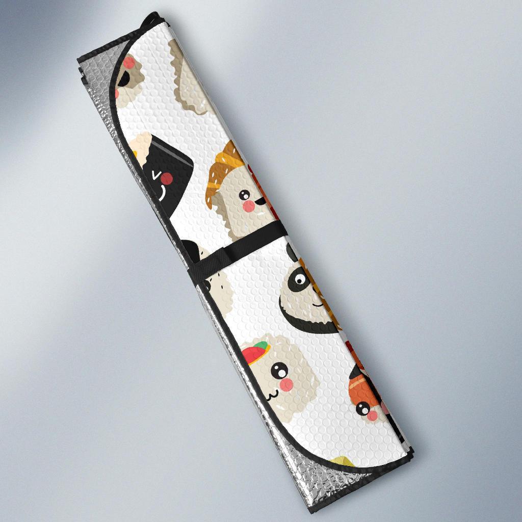 Print Pattern Sushi Car Sun Shade-grizzshop