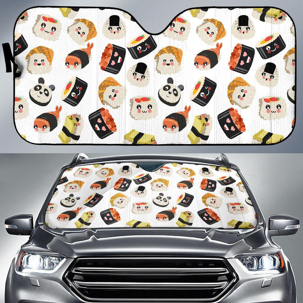 Print Pattern Sushi Car Sun Shade-grizzshop
