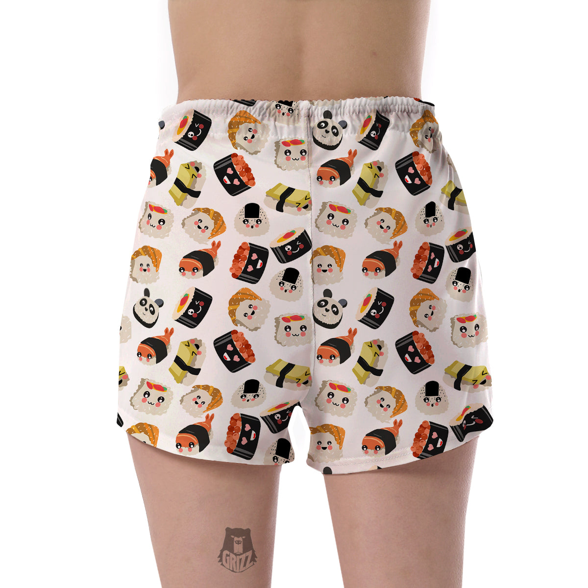 Print Pattern Sushi Women's Shorts-grizzshop
