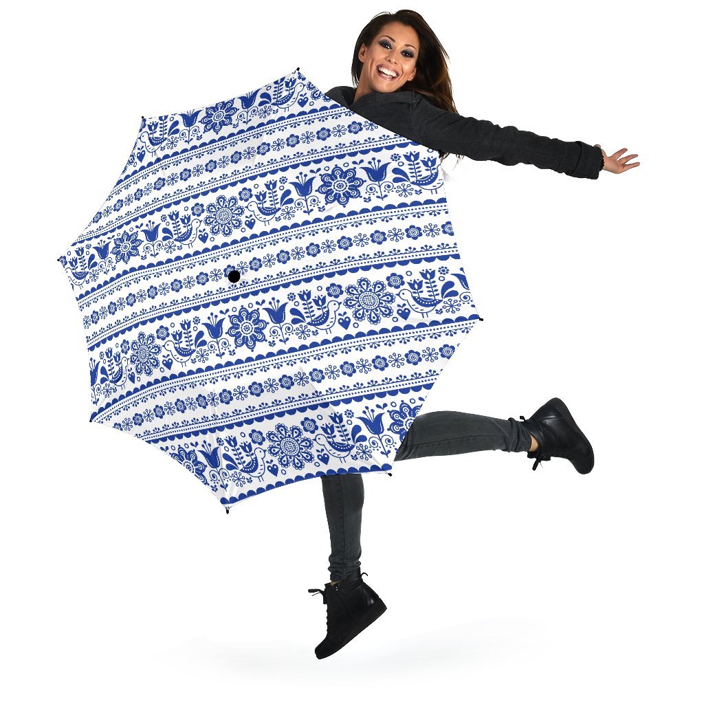 Print Pattern Swedish Automatic Foldable Umbrella-grizzshop