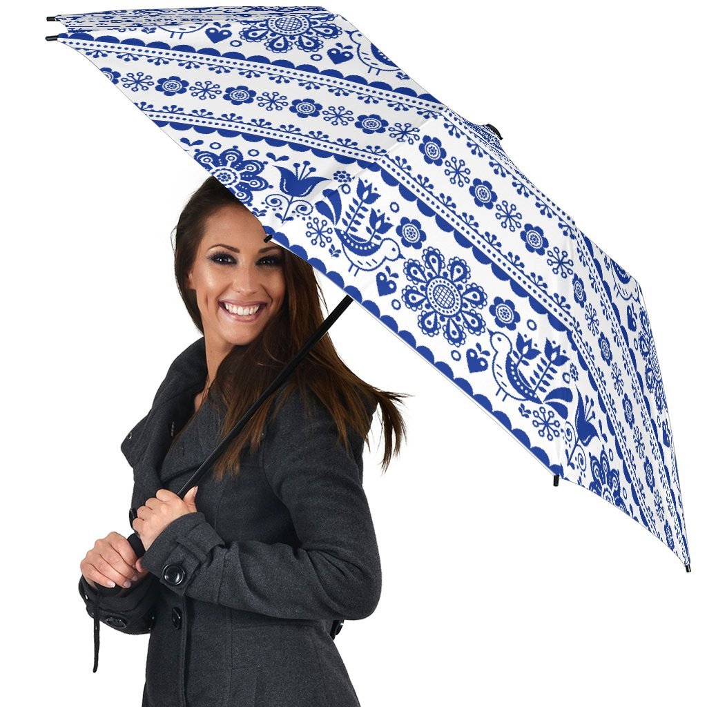 Print Pattern Swedish Automatic Foldable Umbrella-grizzshop